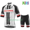 Kind Fietskleding (Fietsshirt + Fietsbroek Kort) 2018 Team Sunweb N001